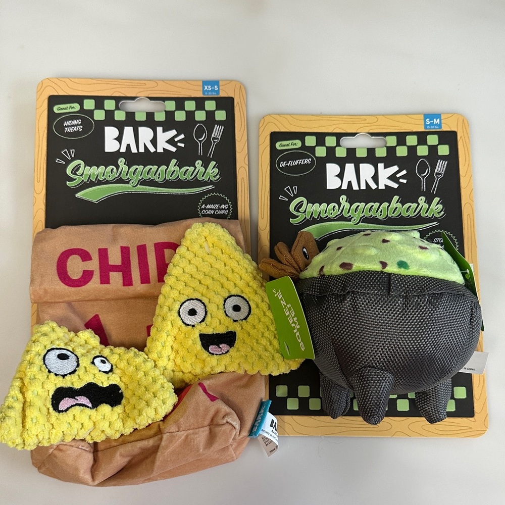 Bark Smorgasbark Taco and Chip Dog Toys